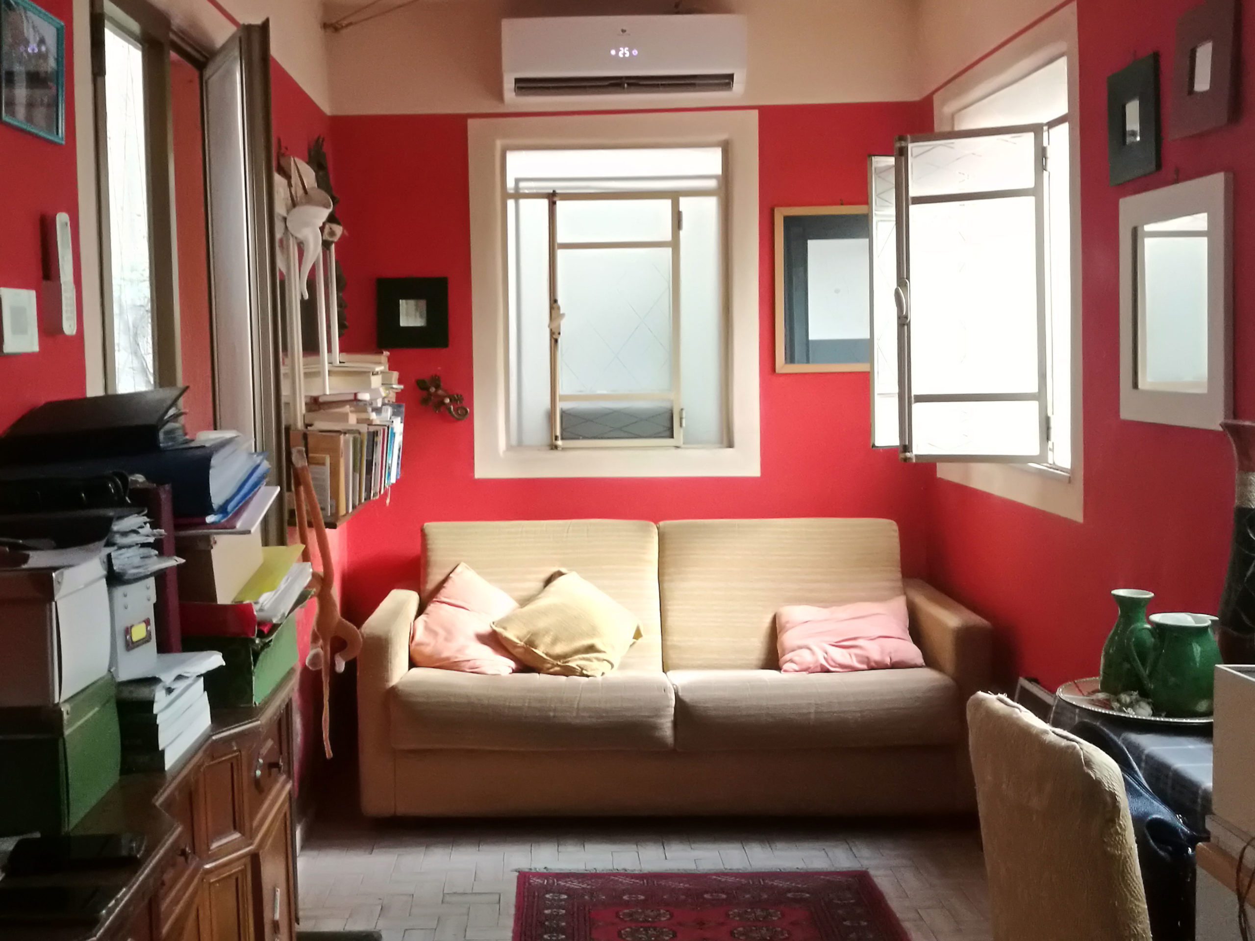 Soggiorno prima dell'intervento di Home Staging di Homethic